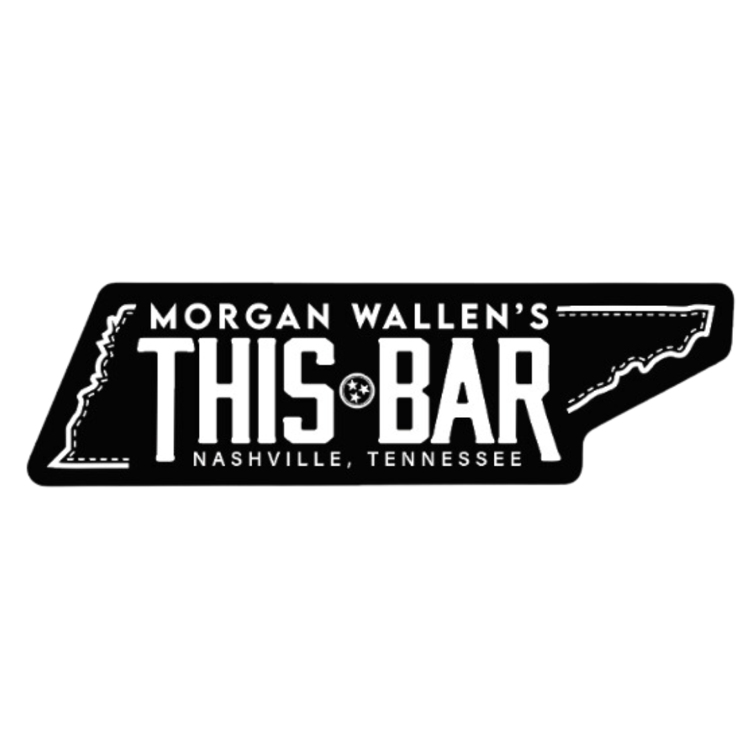 Morgan Wallen TN State Sticker Black/White