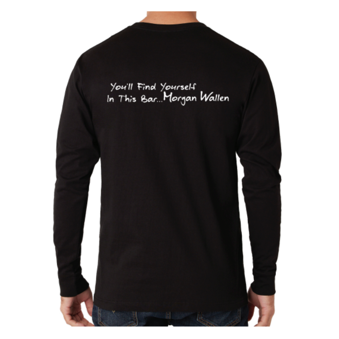 Morgan Wallen L/S Black Logo with Slogan