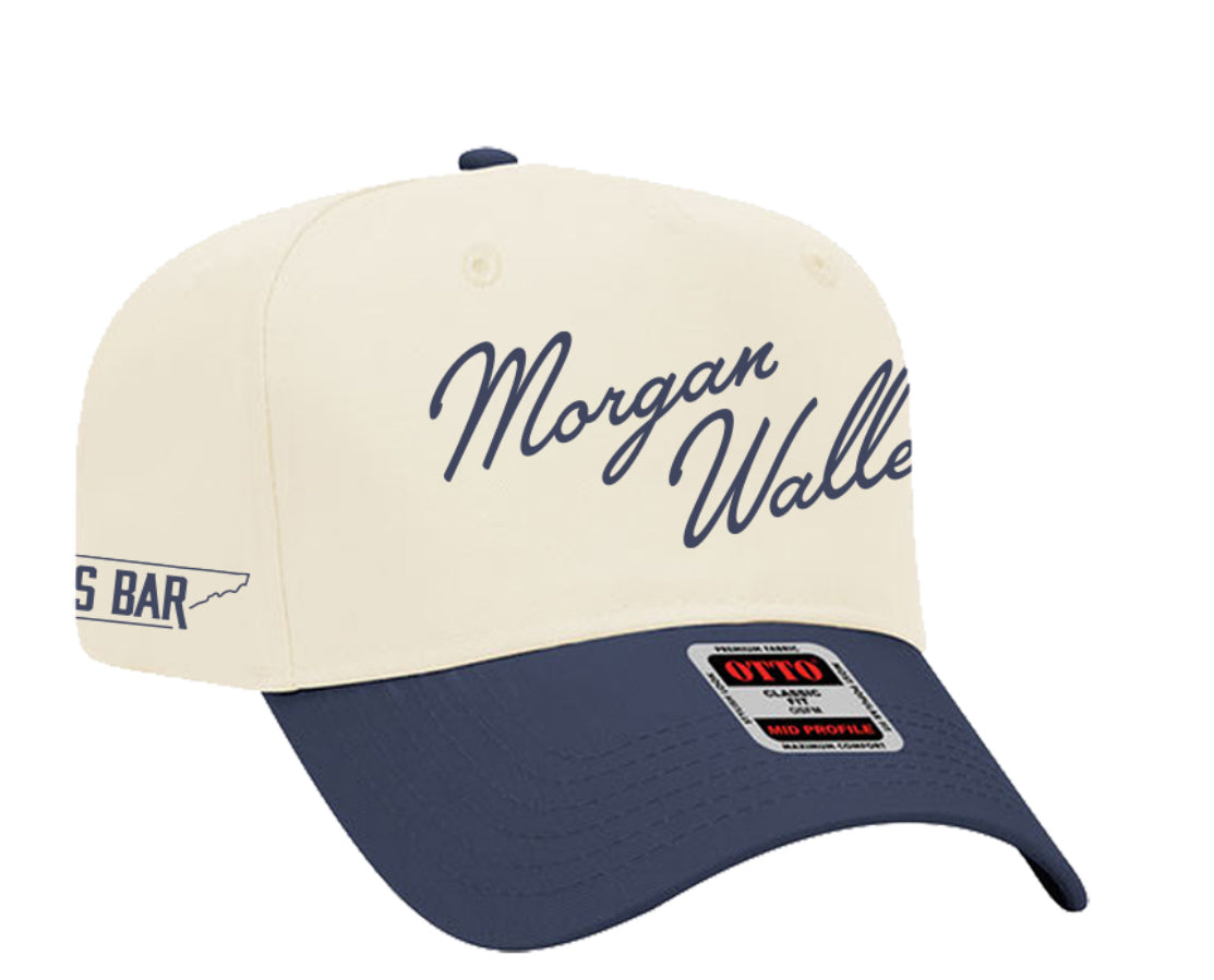 Morgan Wallen Navy Cursive Hat