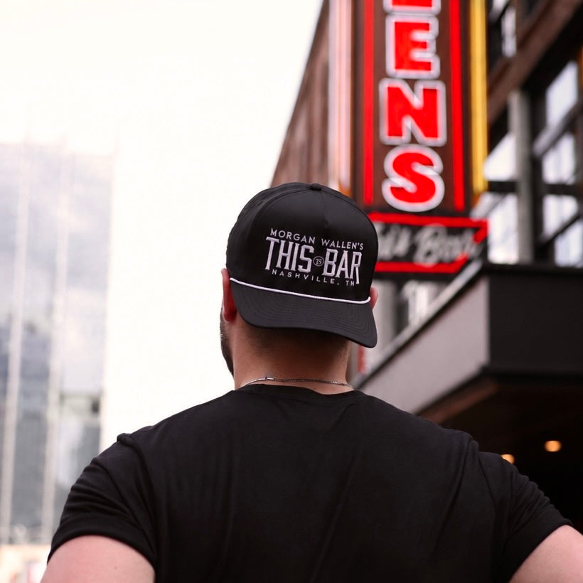 Morgan Wallen This Bar Imperial Hat Black w/ White