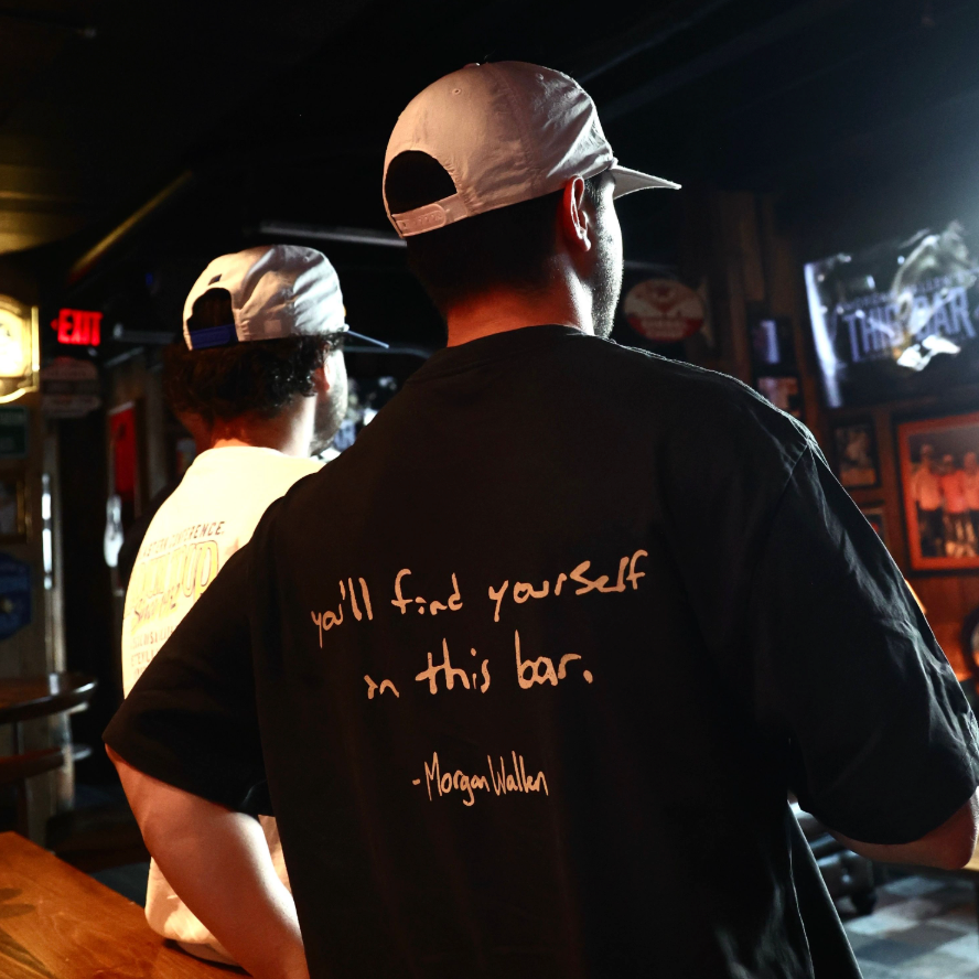 Morgan Wallen Charcoal This Bar Full Logo Slogan Back
